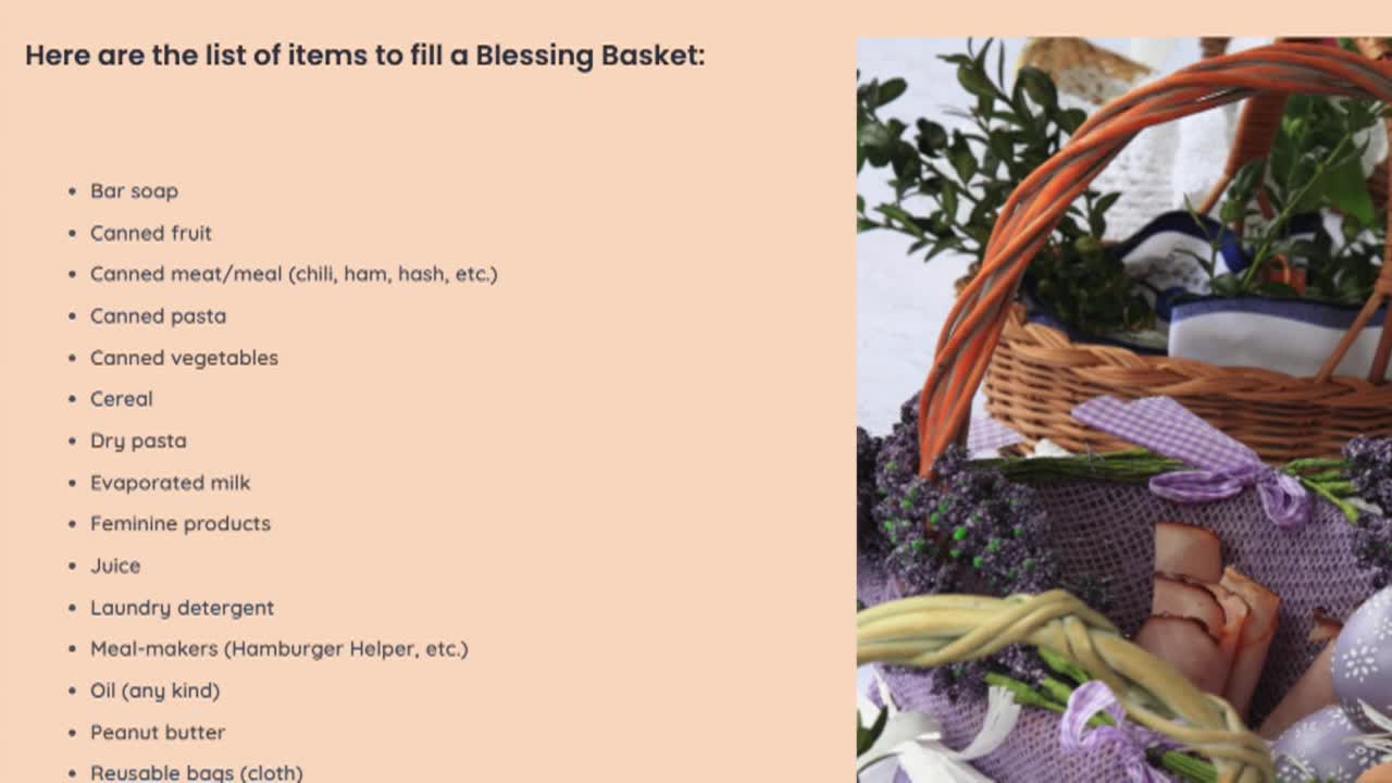 Blessing Bags drive 2025