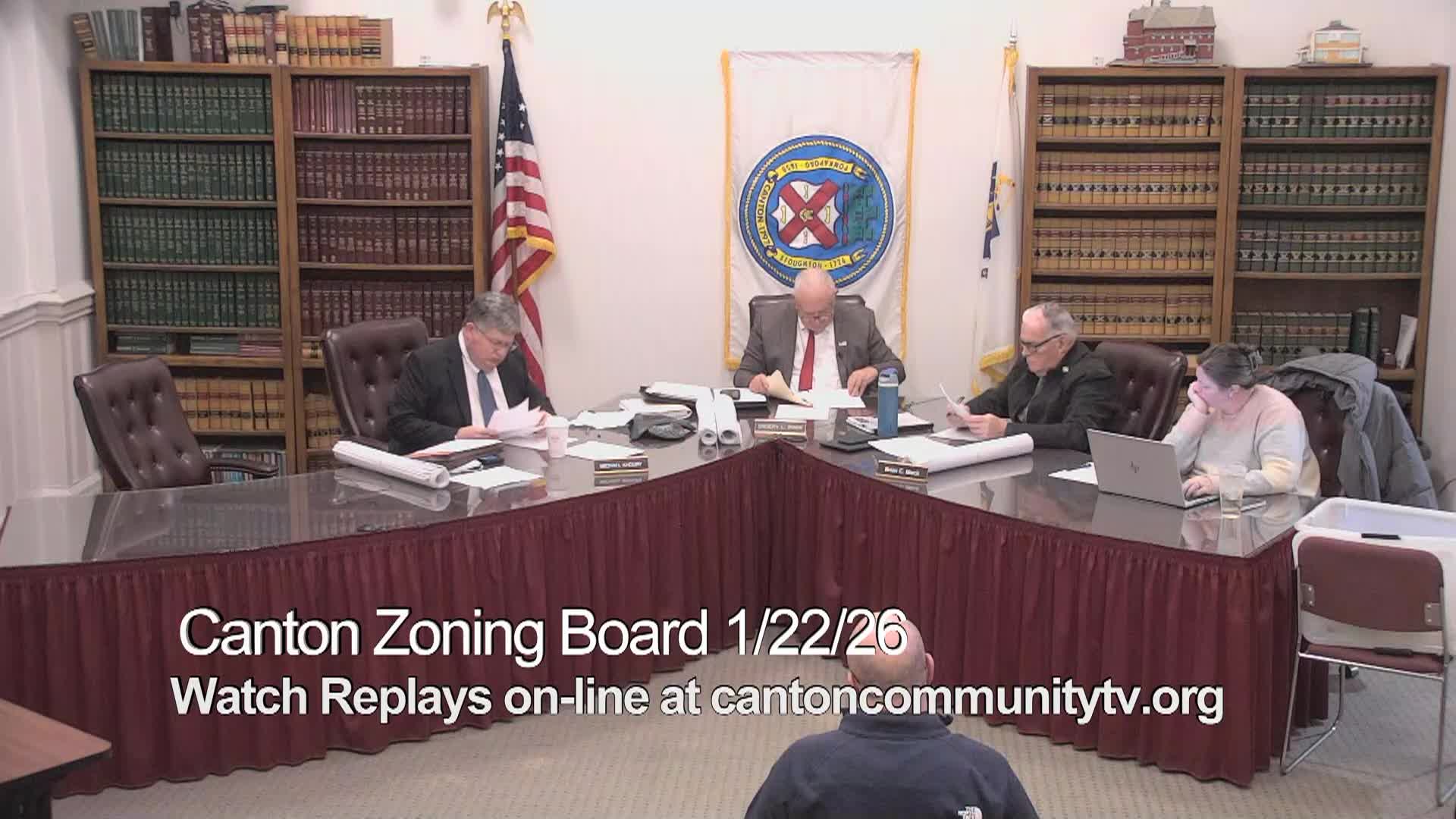 Canton Zoning Board January 22, 2026