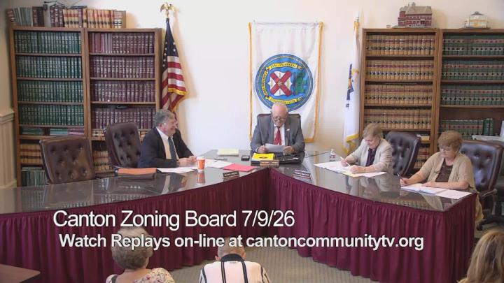 Thumbnail image for Canton Zoning Board July 9, 2026