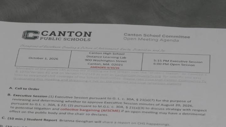 Thumbnail image for Canton School Committee Oct. 1, 2026
