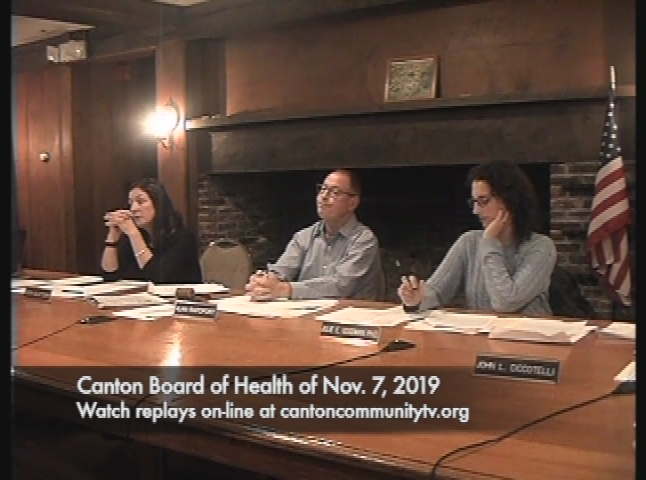 Board of Health of Nov. 7, 2019